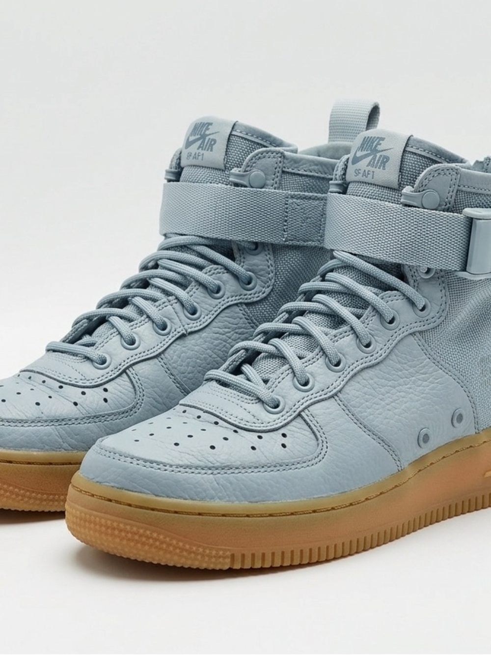 Nike SF AF1 High Top Sneakers - Blue and Brown